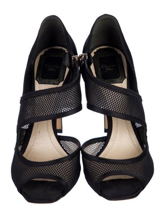 Christian Dior Mesh D'Orsay Pumps