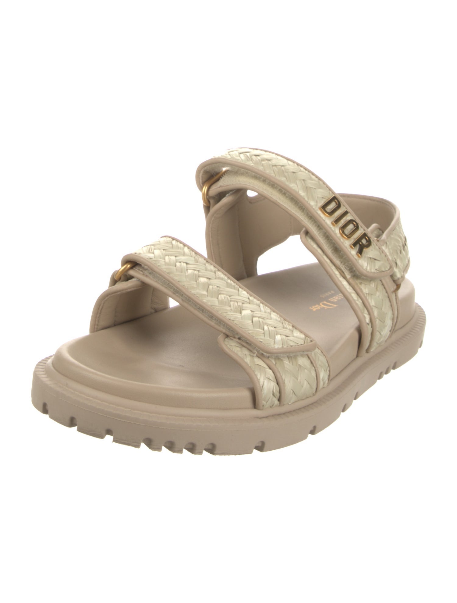 Christian Dior Straw Espadrilles