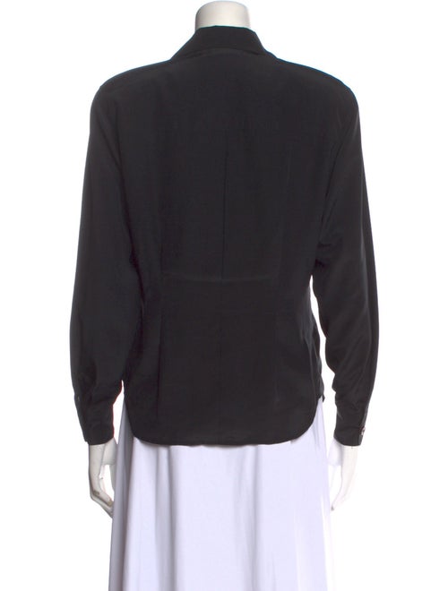 Christian Dior Long Sleeve Button-Up Top