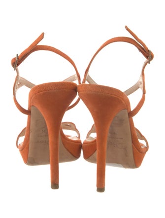 Christian Dior 2010's Suede T-Strap Sandals
