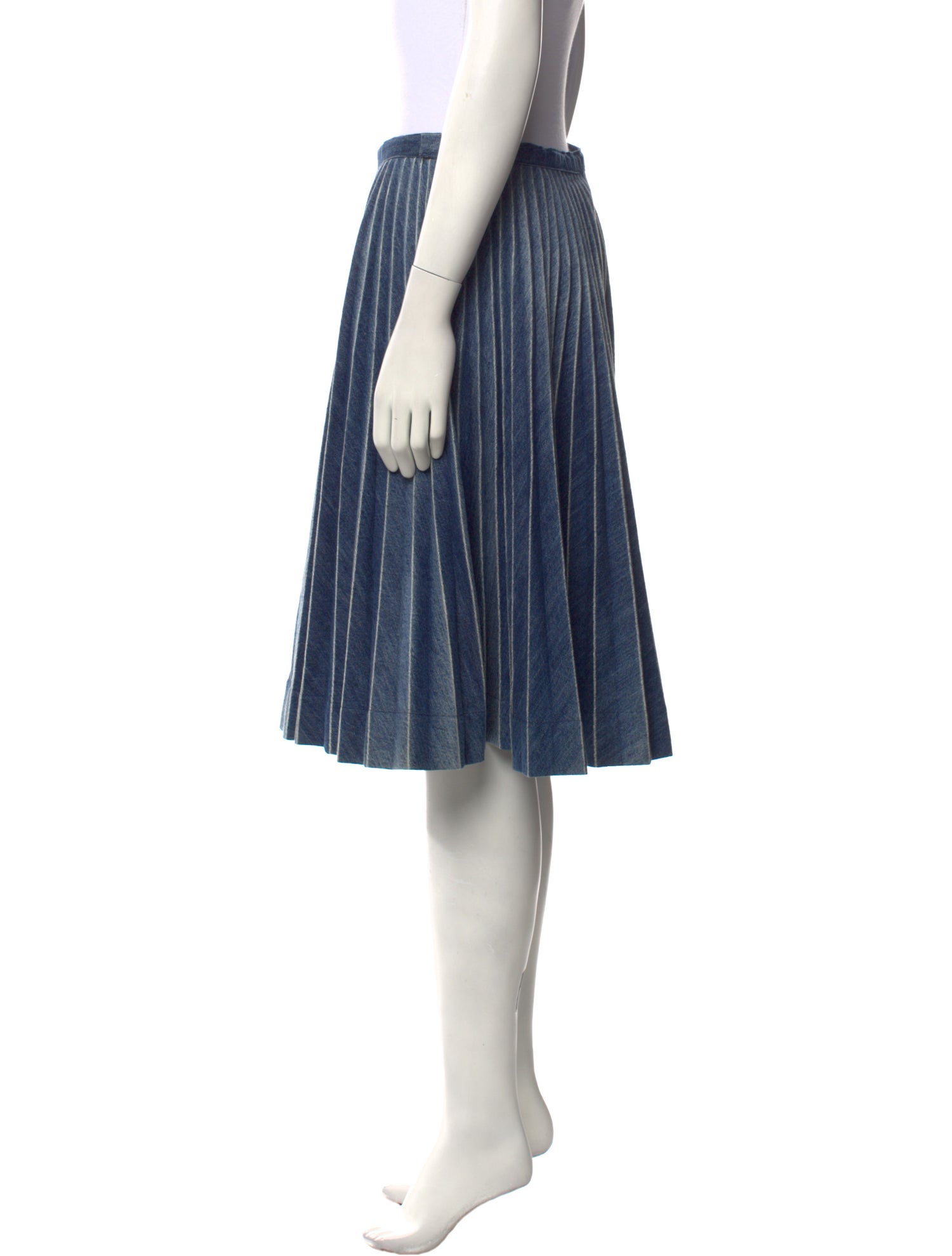 Christian Dior Striped Knee-Length Skirt