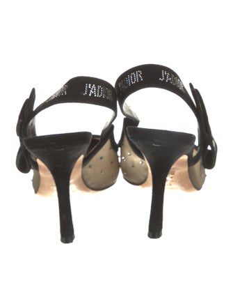 Christian Dior Mesh Mesh Accents Slingback Pumps