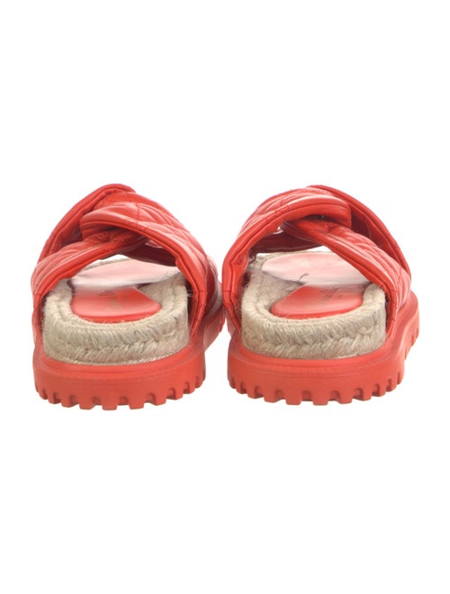 Christian Dior Cannage Pattern Leather Slides