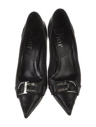 Christian Dior Signature Logo Leather Pumps