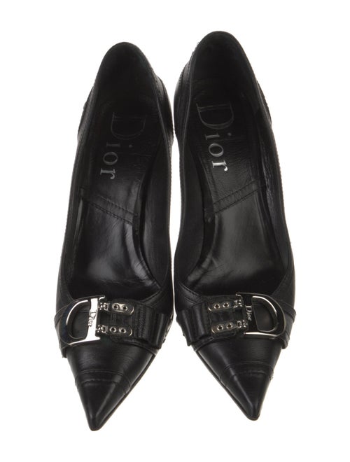 Christian Dior Signature Logo Leather Pumps