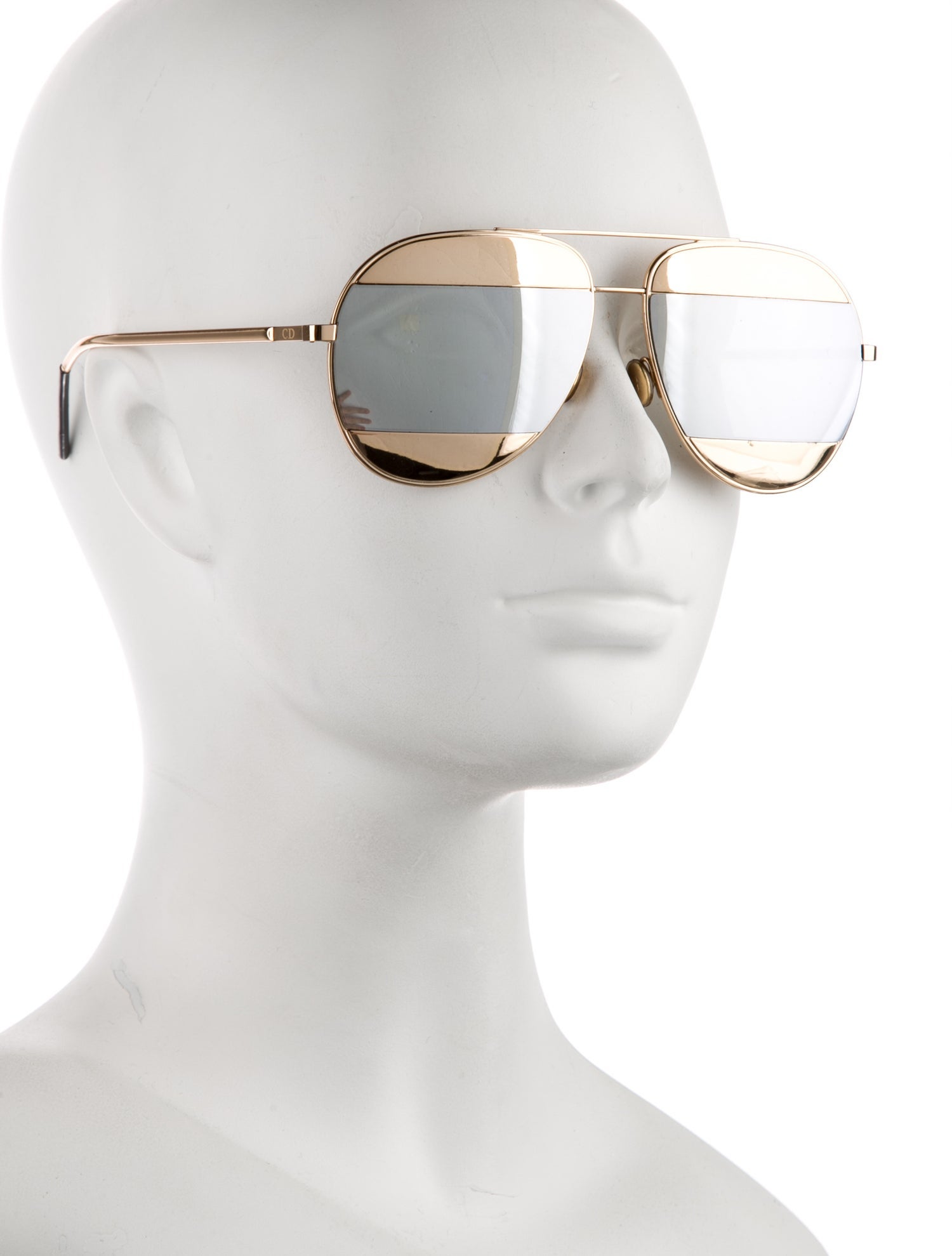 Christian Dior Aviator Mirrored Sunglasses