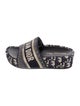 Christian Dior Diorissimo Pattern Slides