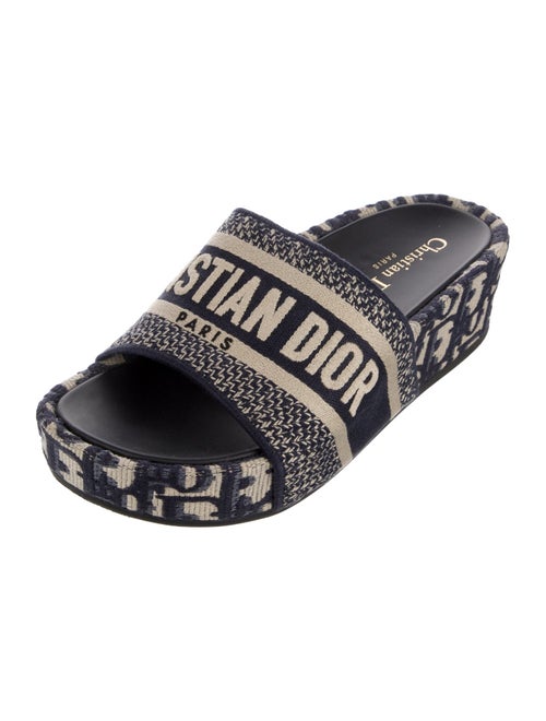Christian Dior Diorissimo Pattern Slides