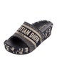 Christian Dior Diorissimo Pattern Slides