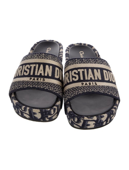 Christian Dior Diorissimo Pattern Slides