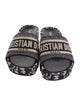 Christian Dior Diorissimo Pattern Slides