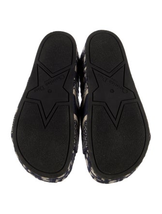 Christian Dior Diorissimo Pattern Slides
