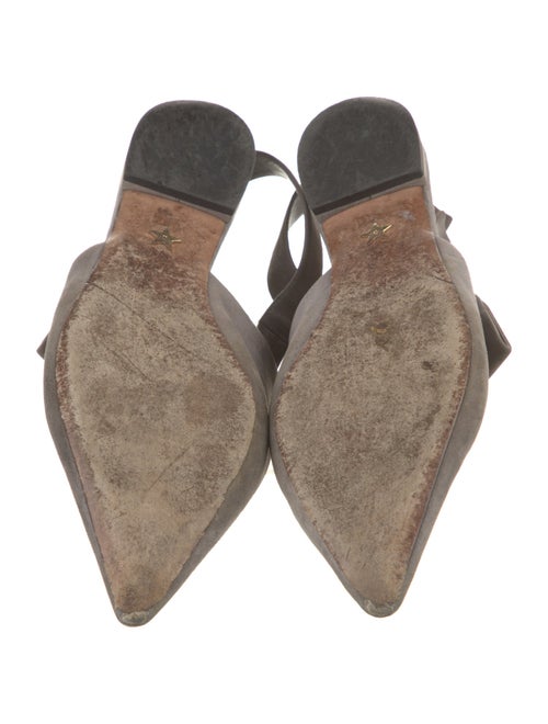 Christian Dior Suede Bow Accents Slingback Flats