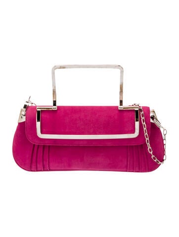 Christian Dior Handle Bags Suede Top Bag Vintage