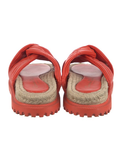 Christian Dior Cannage Pattern Leather Slides