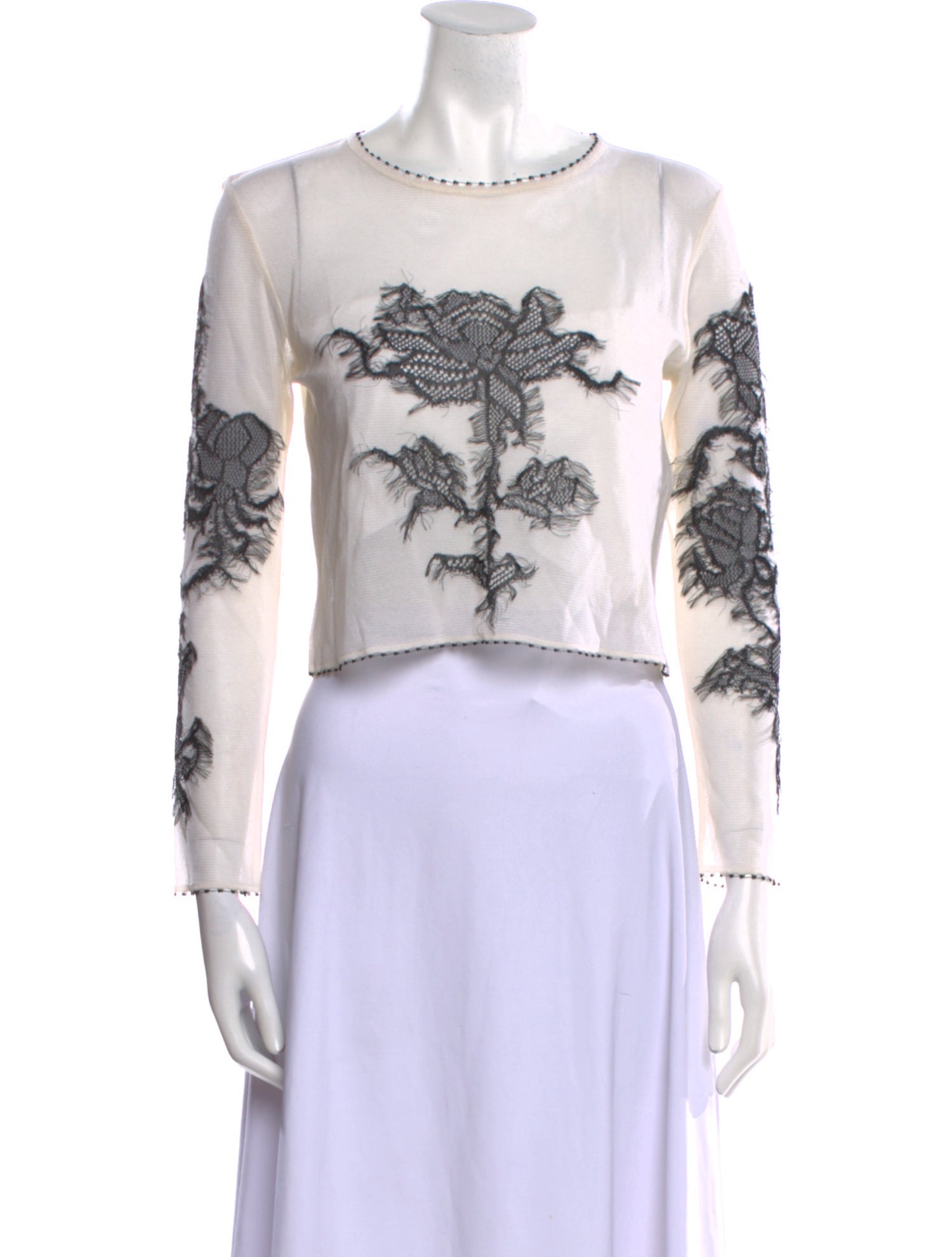 Christian Dior 2023 Silk Crop Top