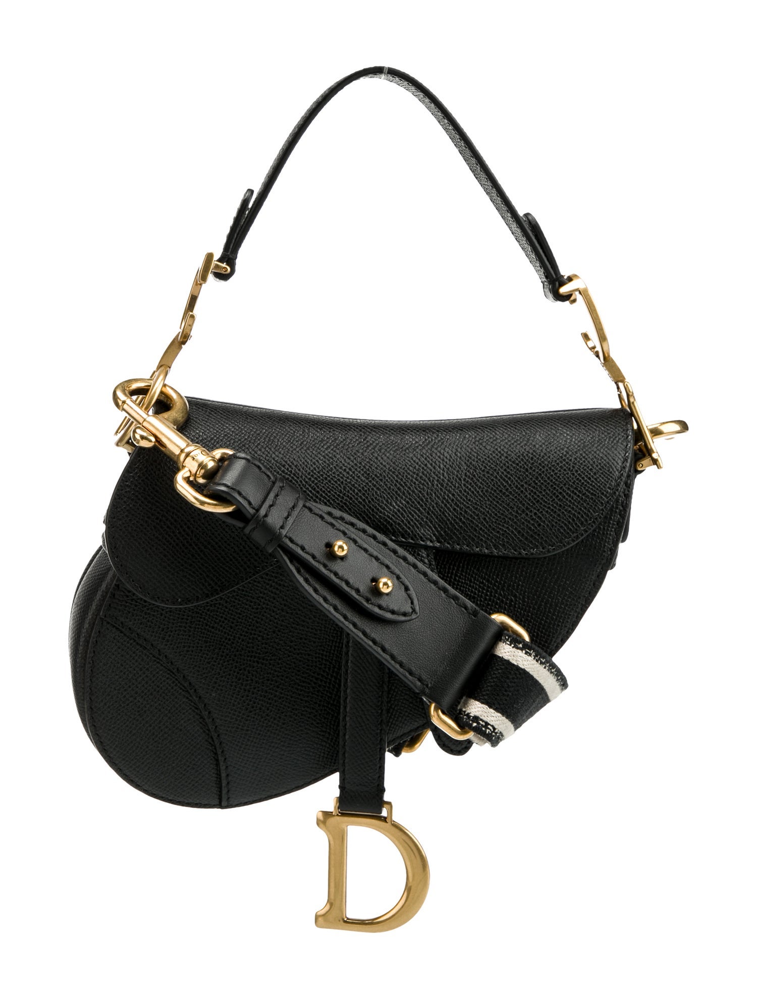 Christian Dior Leather Saddle Mini