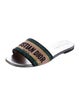 Christian Dior Patent Leather Printed Slides