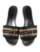 Christian Dior Patent Leather Printed Slides
