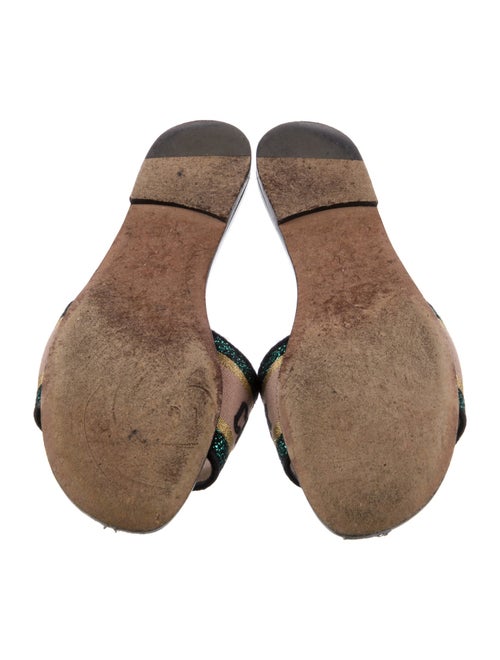 Christian Dior Patent Leather Printed Slides