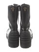 Christian Dior Bee Accent Leather Combat Boots