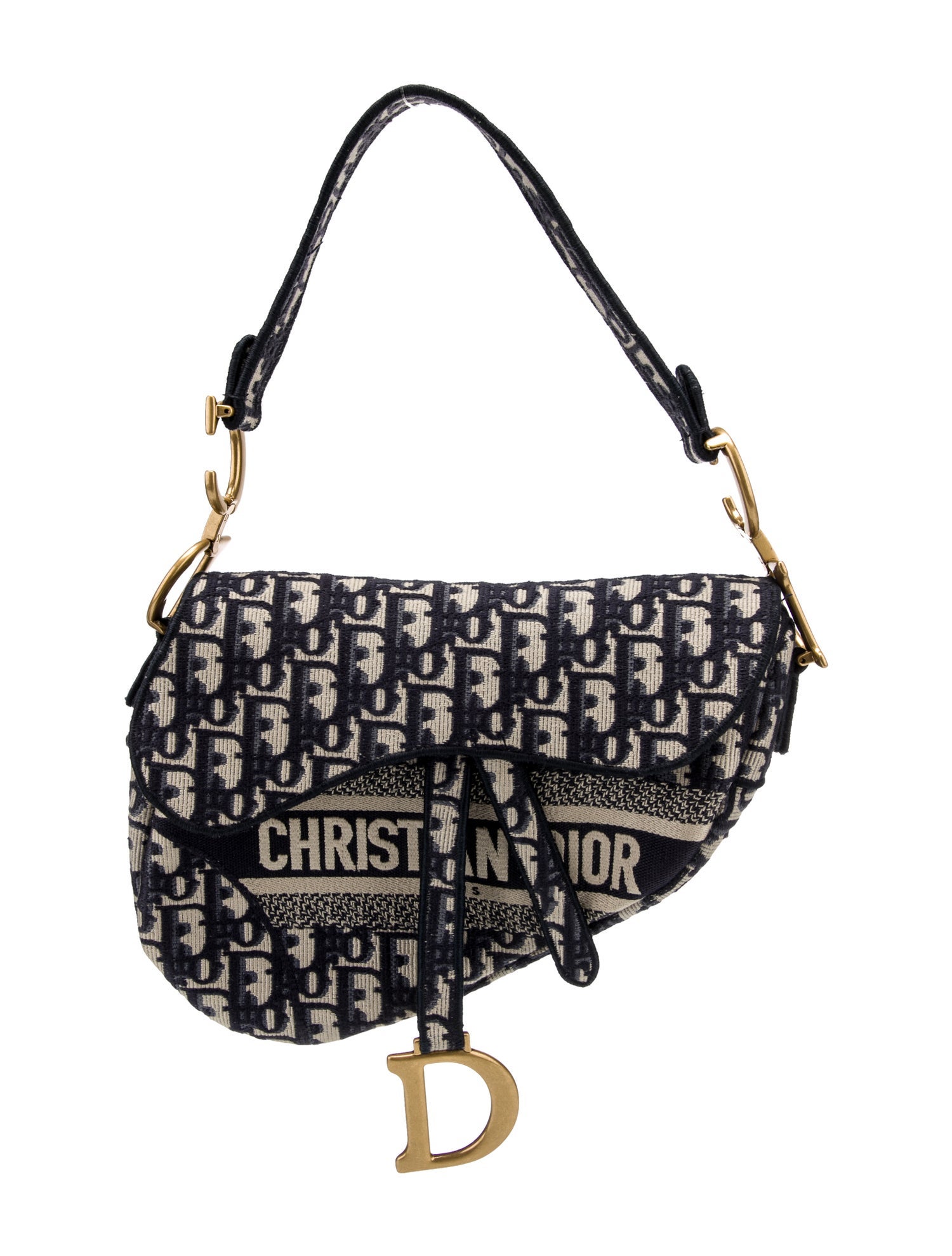 Christian Dior Canvas Oblique Saddle