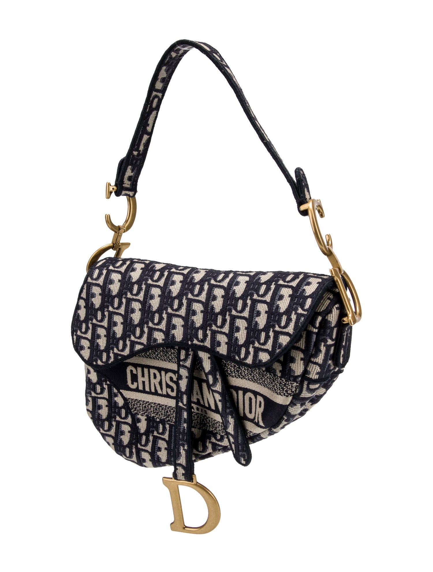 Christian Dior Canvas Oblique Saddle