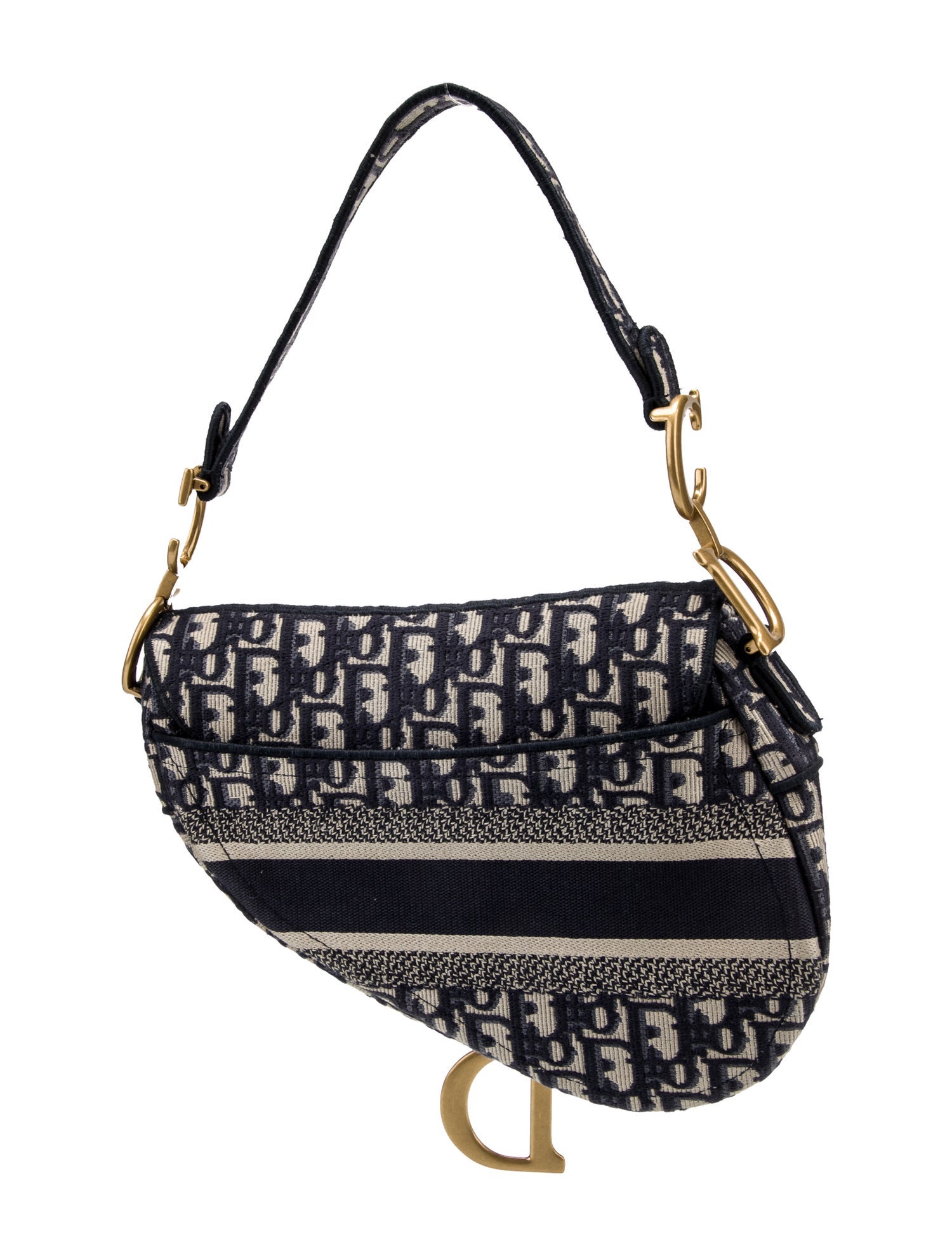 Christian Dior Canvas Oblique Saddle