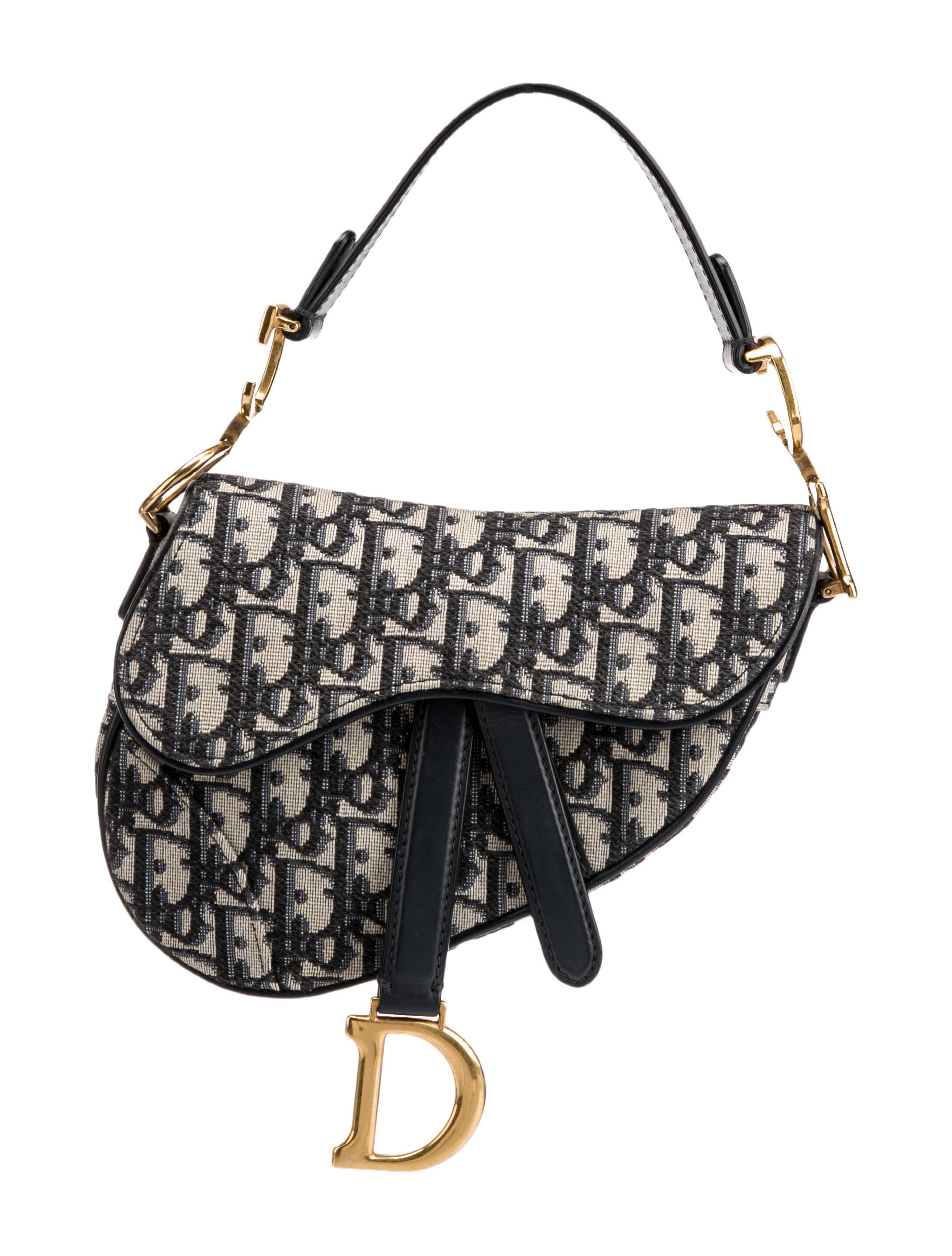 Christian Dior Oblique Jacquard Oblique Saddle Mini