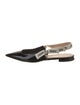 Christian Dior Patent Leather Printed Slingback Flats