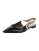 Christian Dior Patent Leather Printed Slingback Flats
