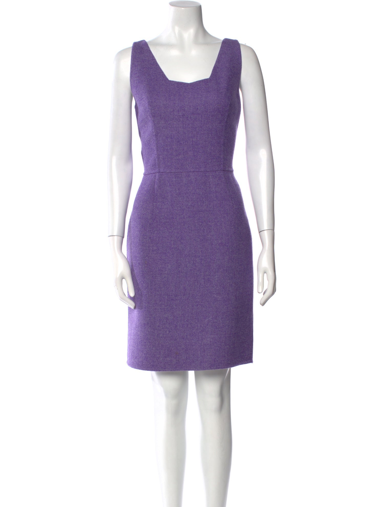 Christian Dior Square Neckline Knee-Length Dress