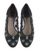 Christian Dior Mesh Bow Accents Flats