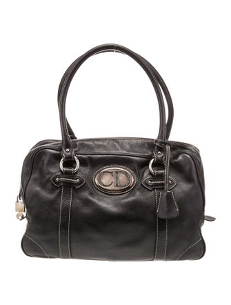 Christian Dior Leather Top Handle Bag