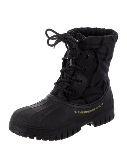 Christian Dior Rubber Mesh Accents Rain Boots