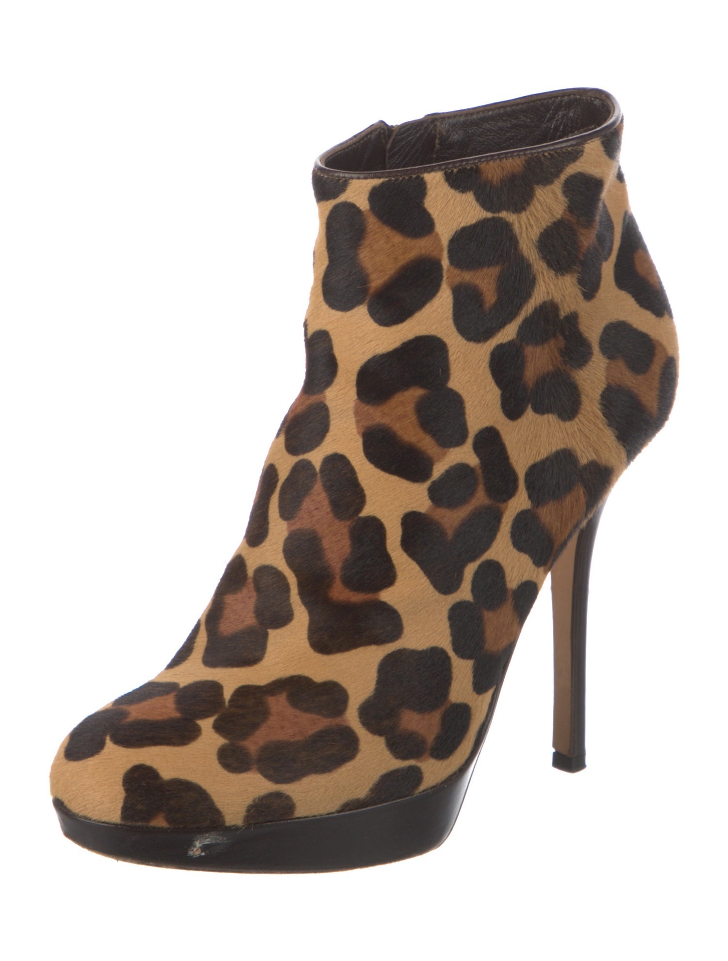 Christian Dior Ponyhair Animal Print Boots