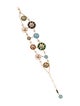 Christian Dior 18K Diamond & Multi-Stone Rose des Vents Double Strand Bracelet