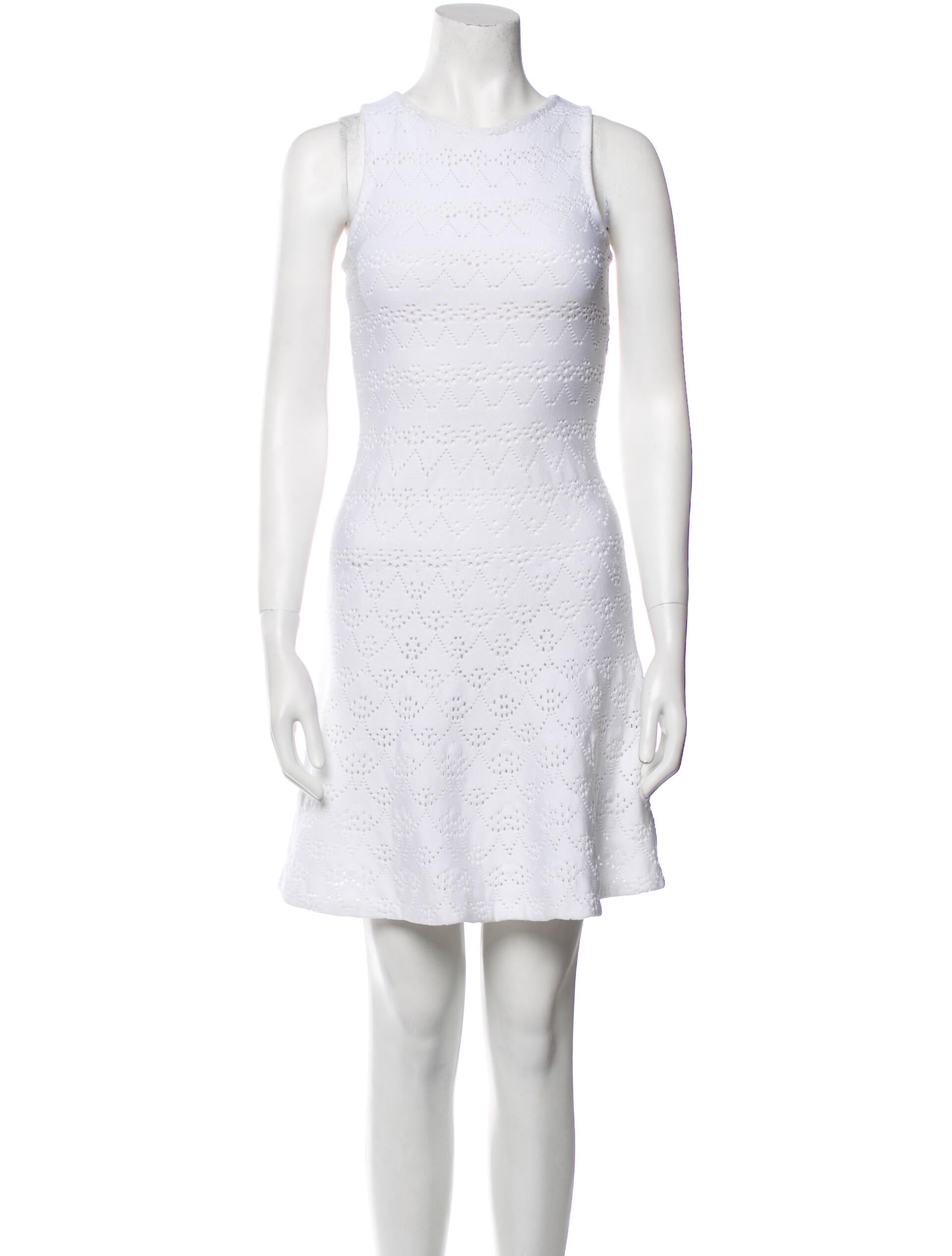 Christian Dior Crew Neck Mini Dress