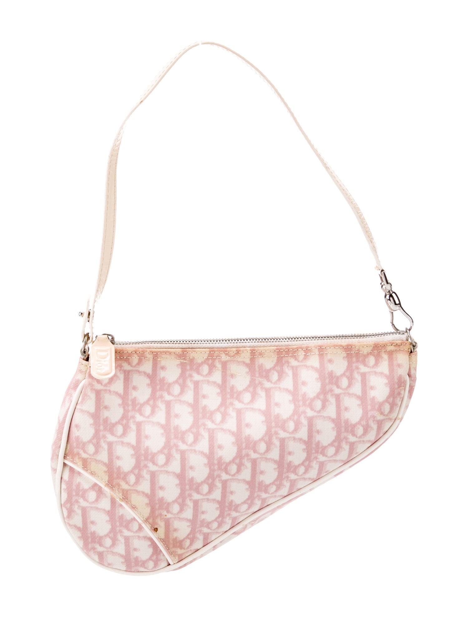 Christian Dior Diorissimo Saddle Pochette Vintage