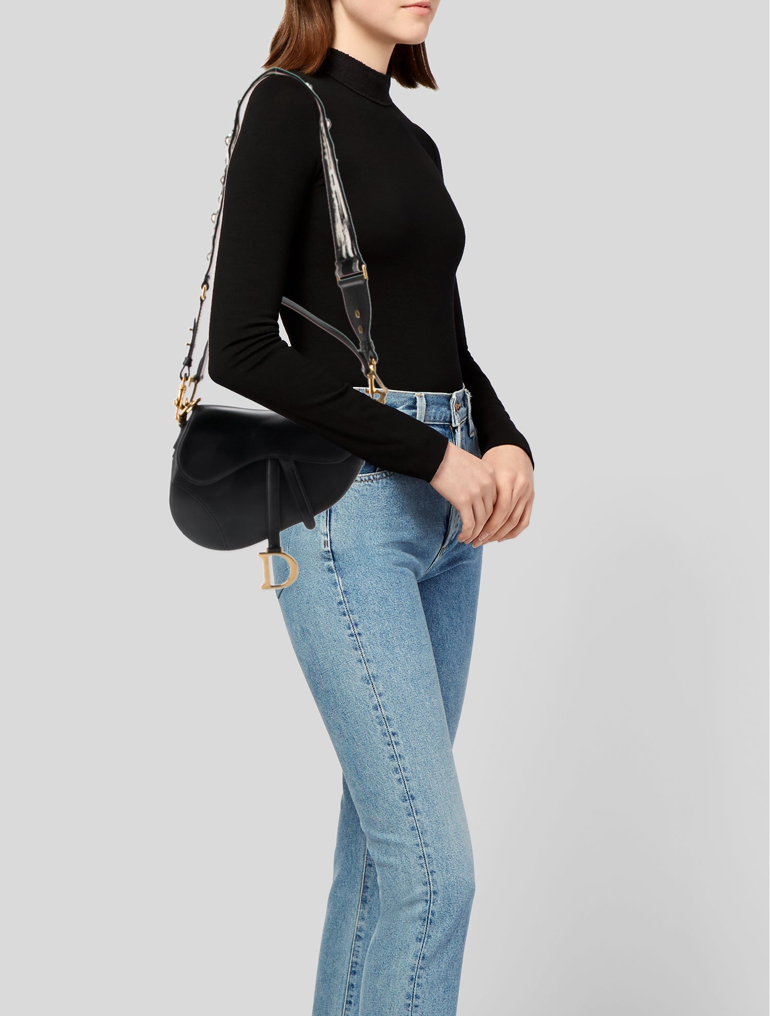 Christian Dior Leather Saddle Small