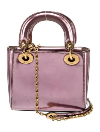 Christian Dior Patent Leather Lady Dior Mini