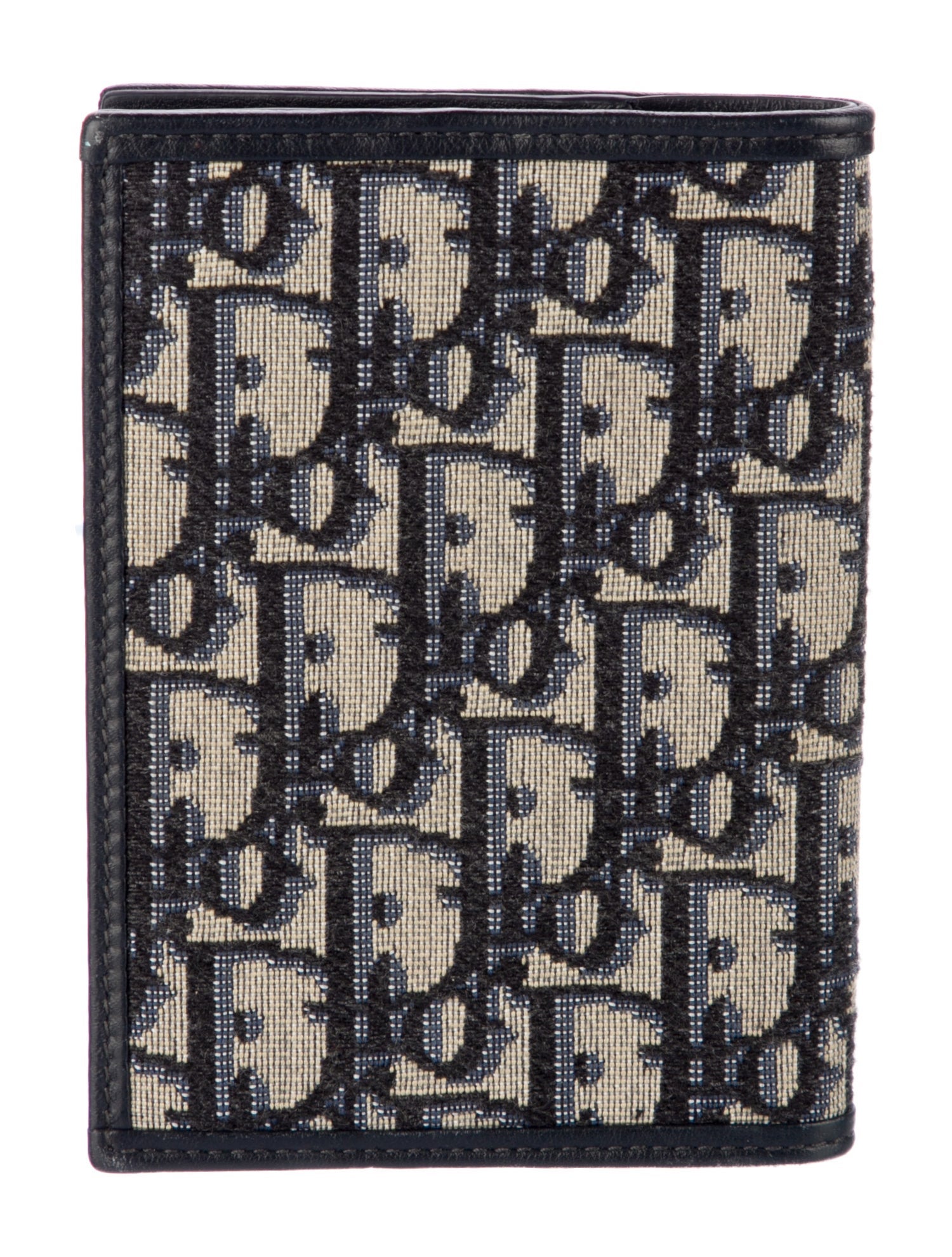 Christian Dior 30 Montaigne Passport Holder Oblique Jacquard Bifold Wallet