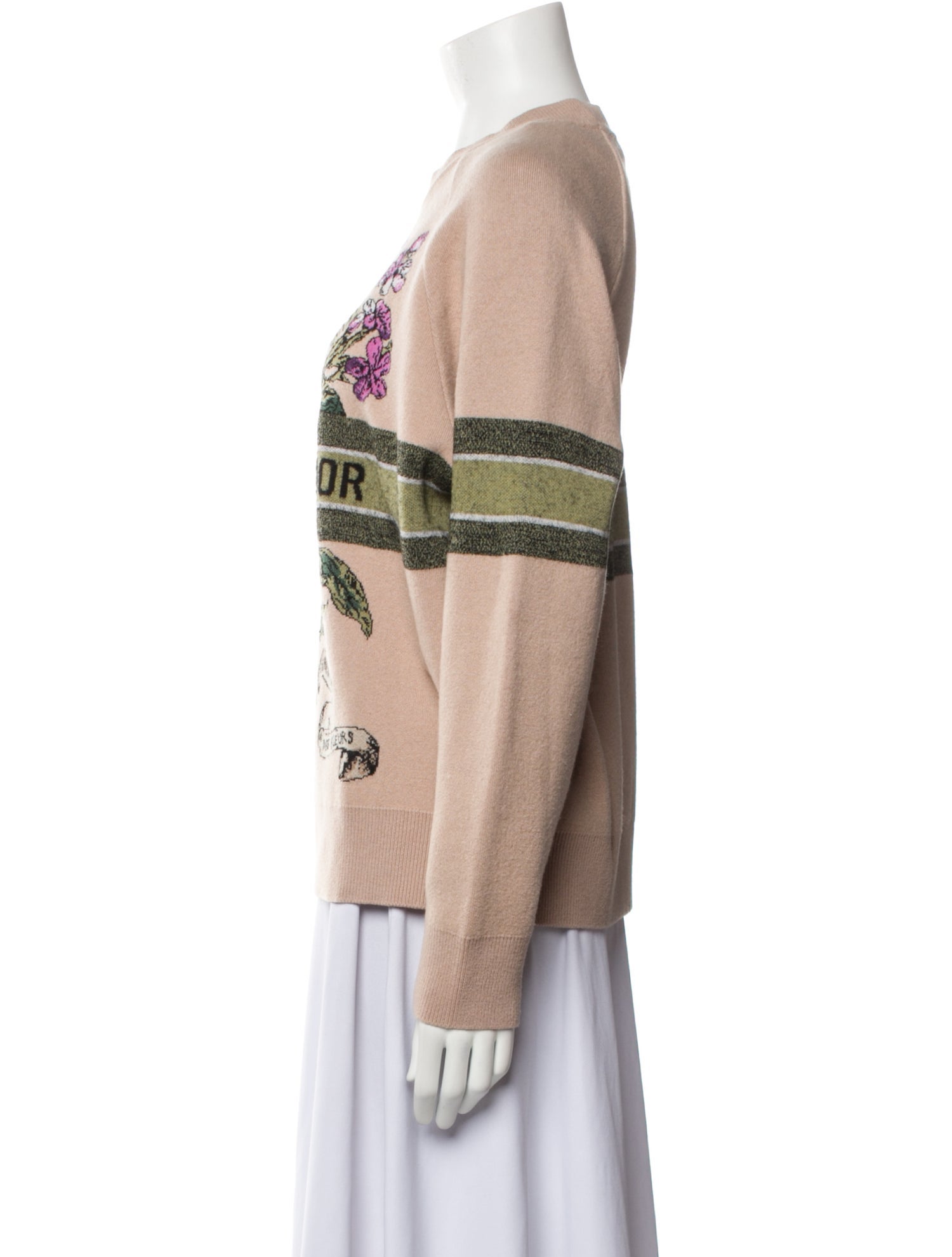 Christian Dior Printed Crew Neck Sweater