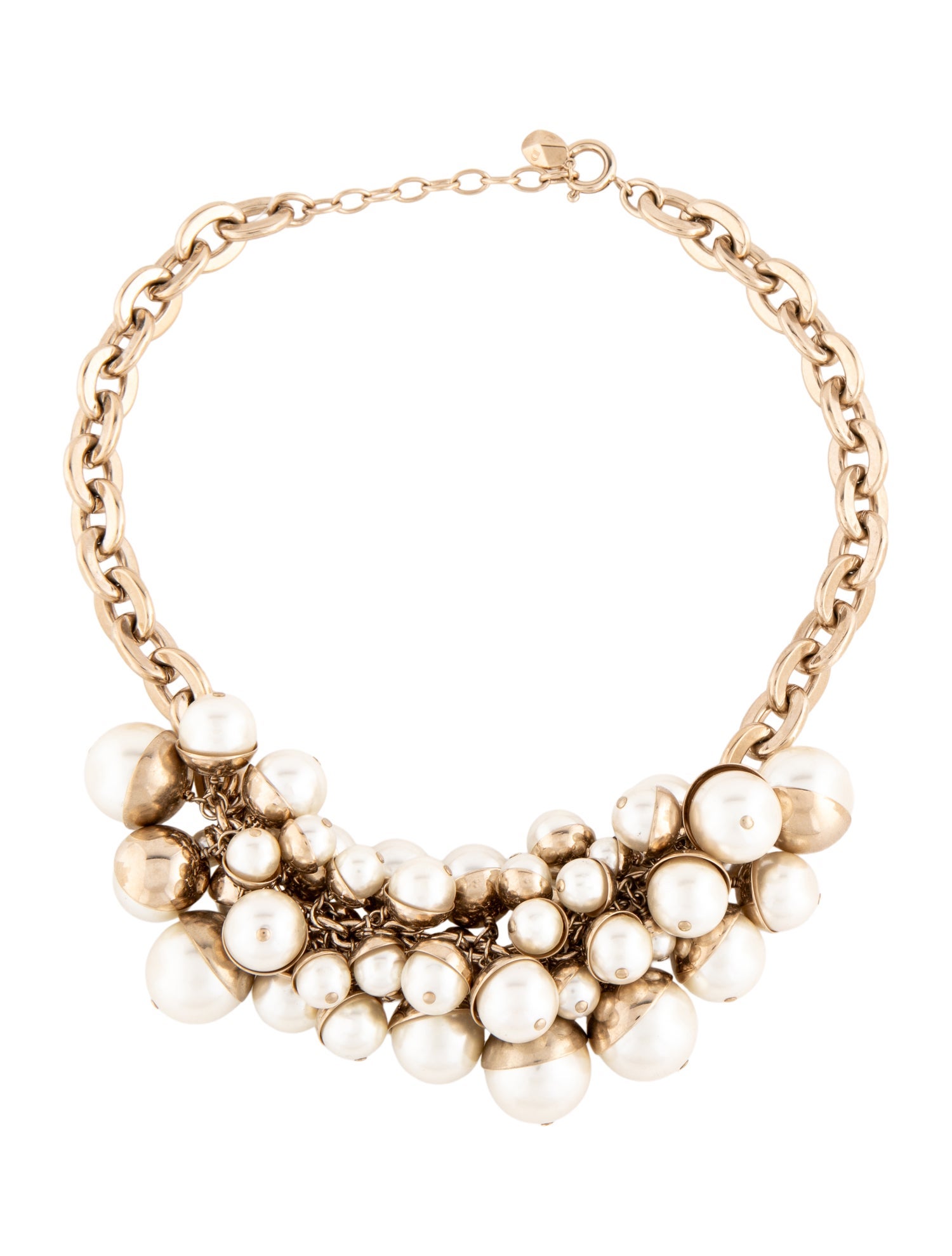 Christian Dior Faux Pearl Mise en Dior Collar Necklace