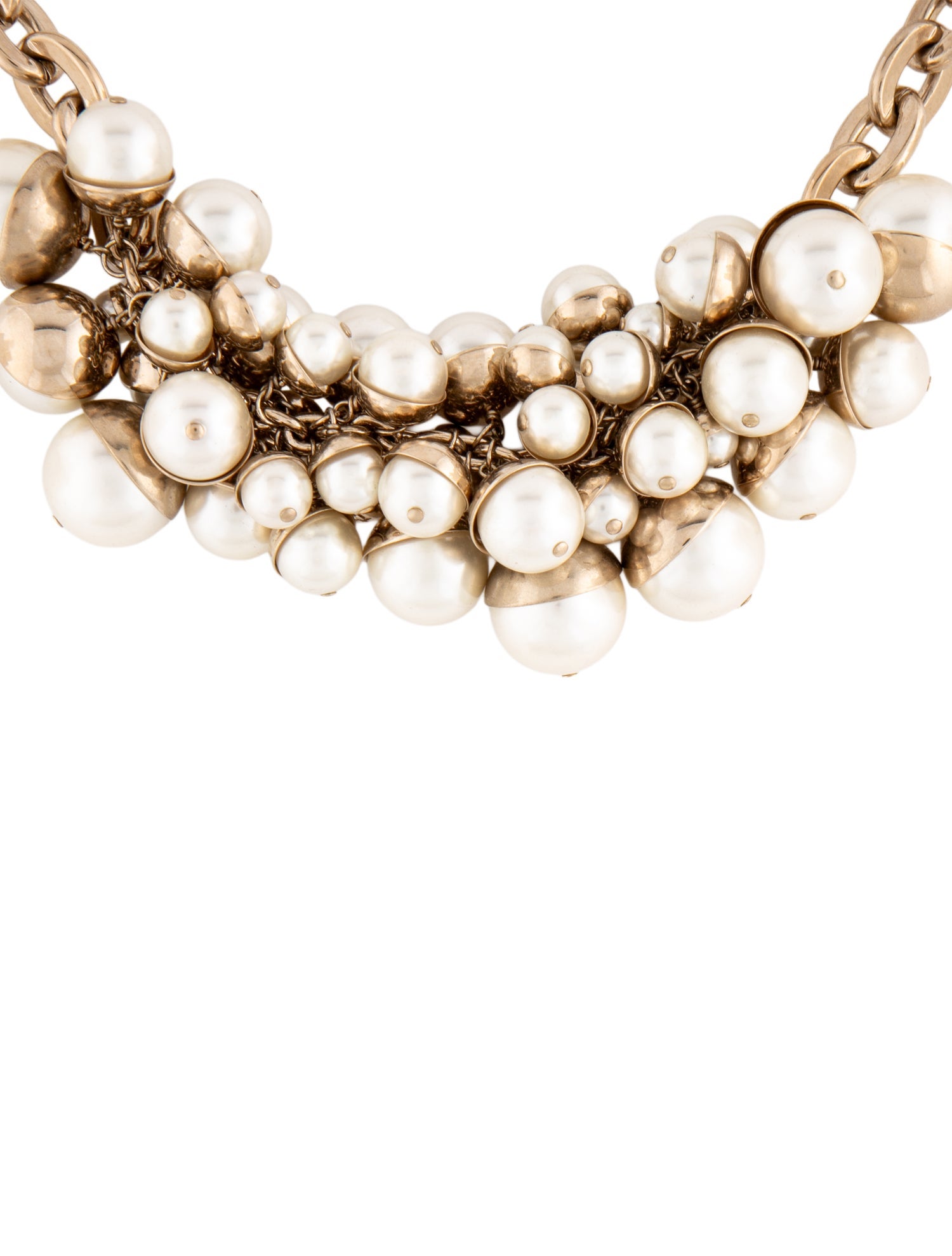 Christian Dior Faux Pearl Mise en Dior Collar Necklace