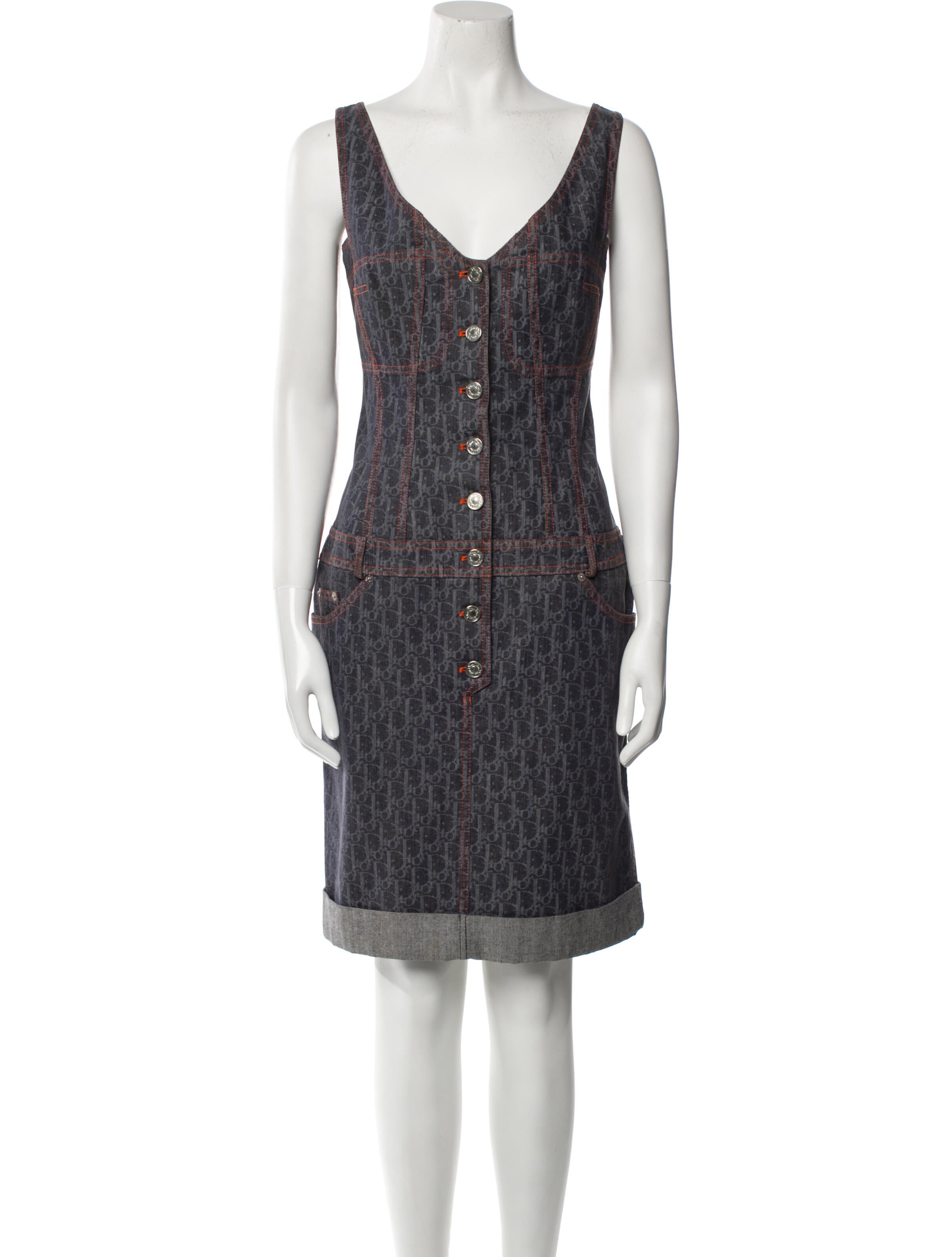 Christian Dior Vintage Knee-Length Dress