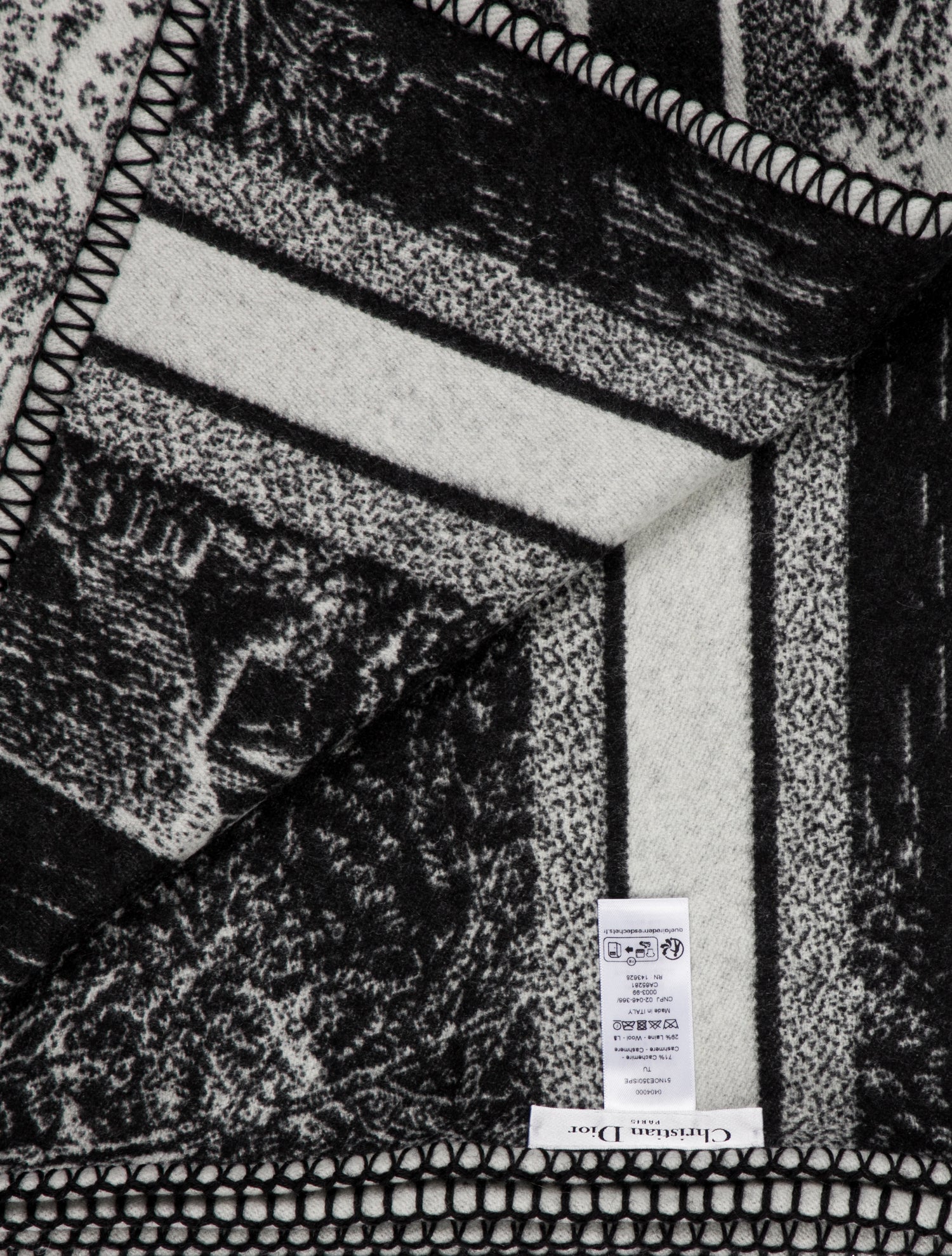 Christian Dior Toile de Jouy Scotland Throw Blanket