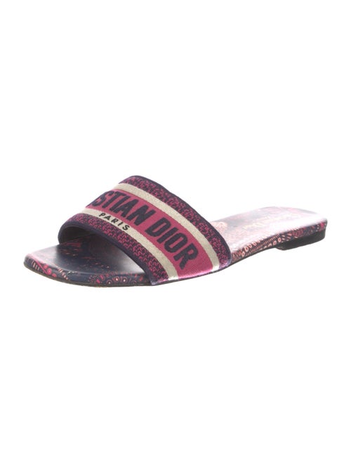 Christian Dior Canvas Printed Slides