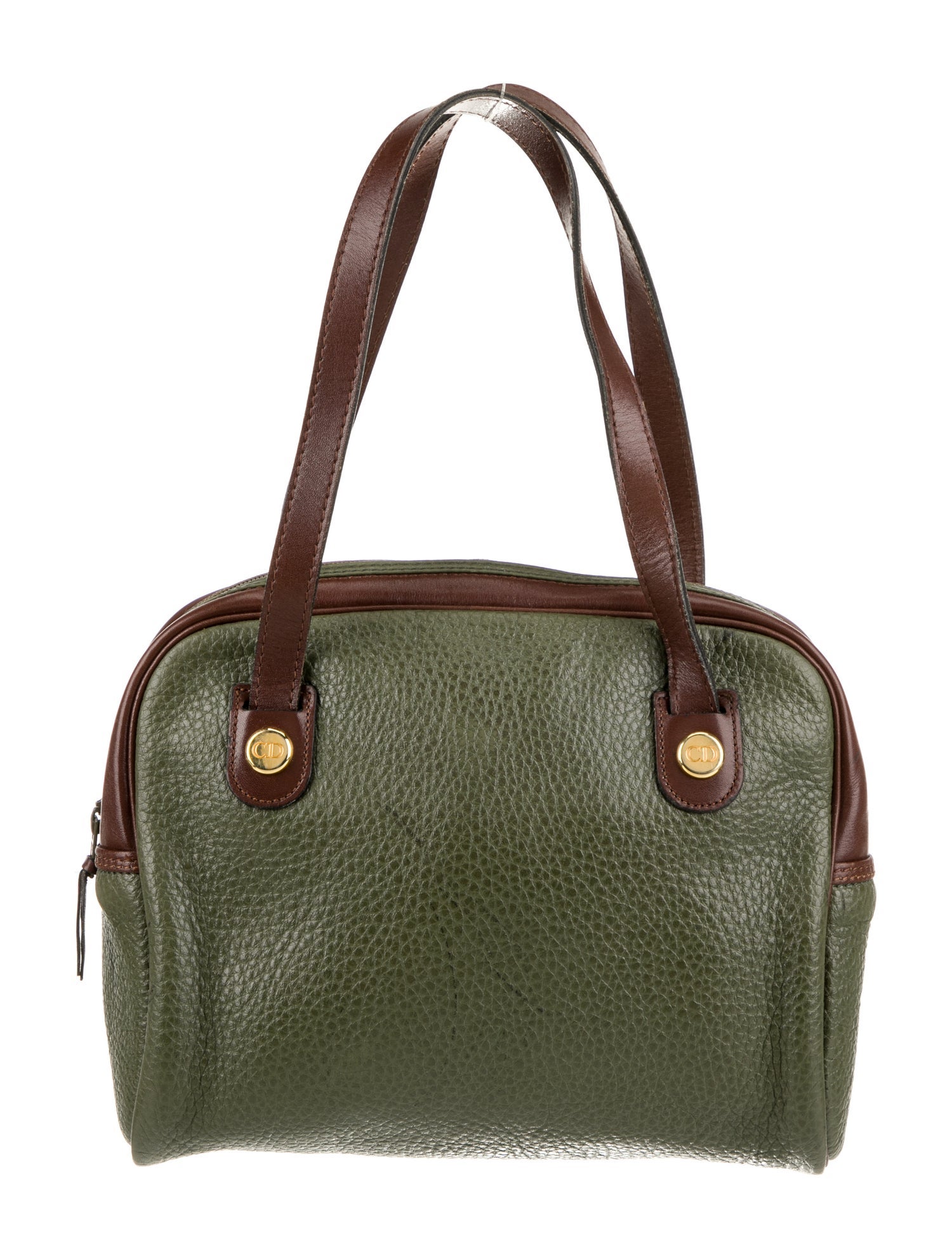 Christian Dior Leather Top Handle Bag
