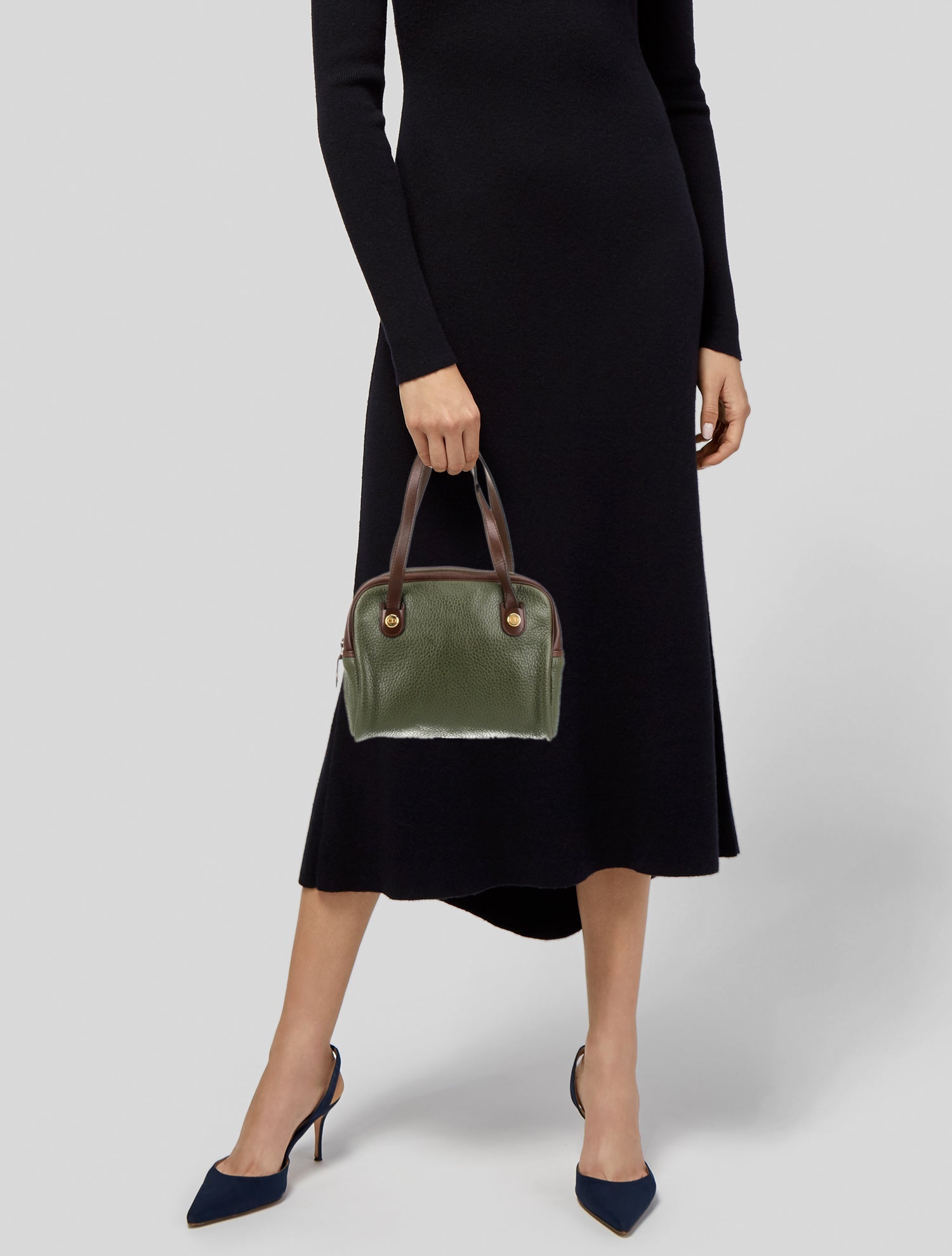 Christian Dior Leather Top Handle Bag